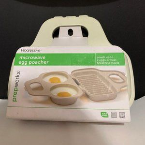 2 egg Microwavable poacher/ meat warmer